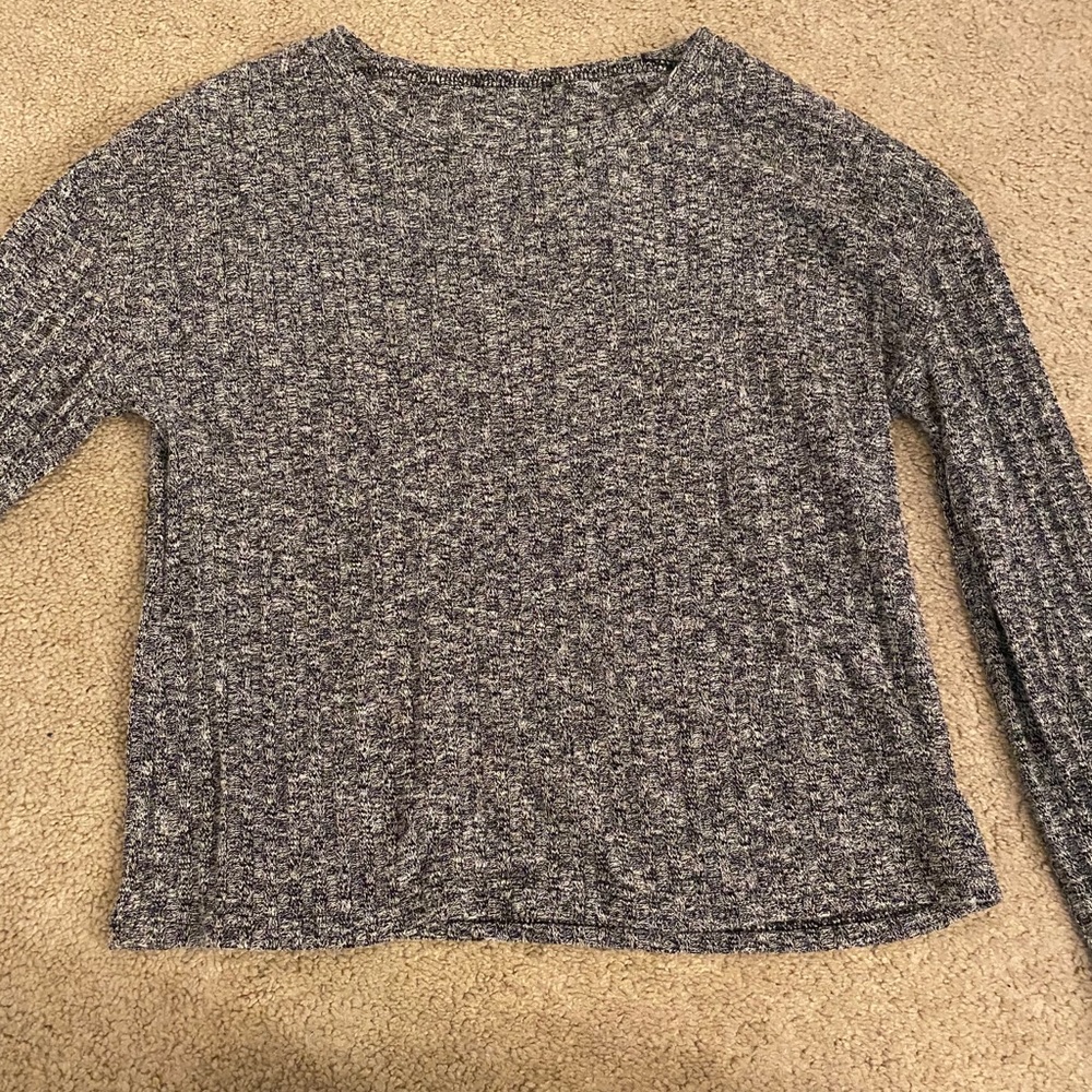 Gray cropped sweater